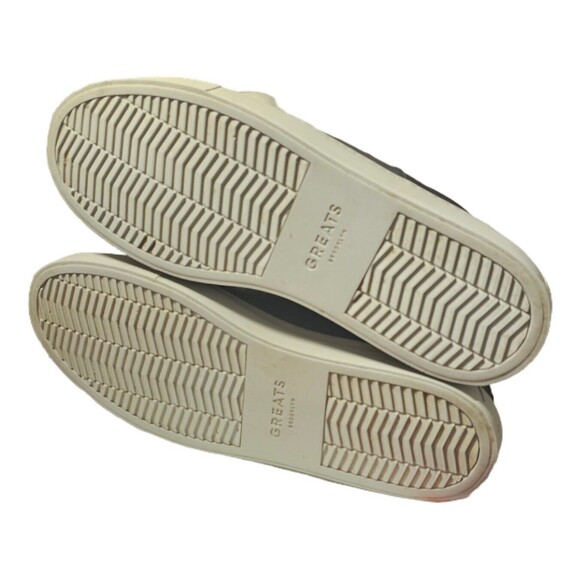 Greats Brooklyn Men's SZ 13 black Canvas and Leather Lace Up Casual Sneaker - Picture 3 of 8